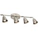 Sylvia 4 Light 120 Satin Nickel Rail Light Ceiling Light
