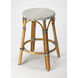 Designer'S Edge Tobias Black & White Rattan 24 inch Black Barstool