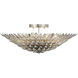 Broche 6 Light 24 inch Antique Silver Semi Flush Ceiling Light