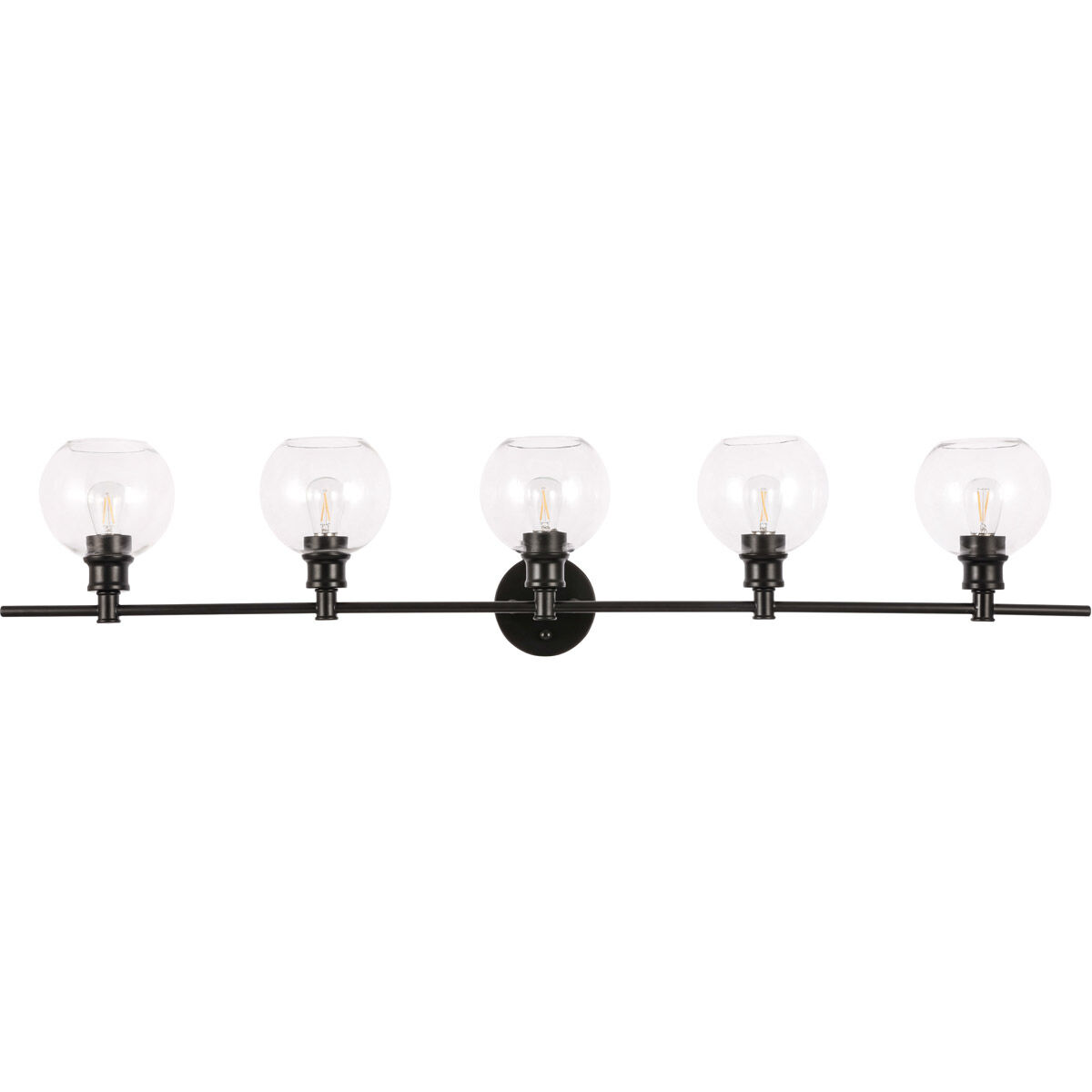 Syracuse 5 Light 47 inch Black Wall sconce Wall Light