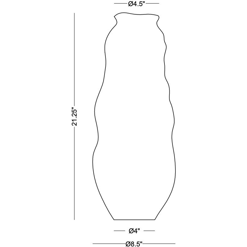 Maya 21.25 X 4 inch Vase, Large