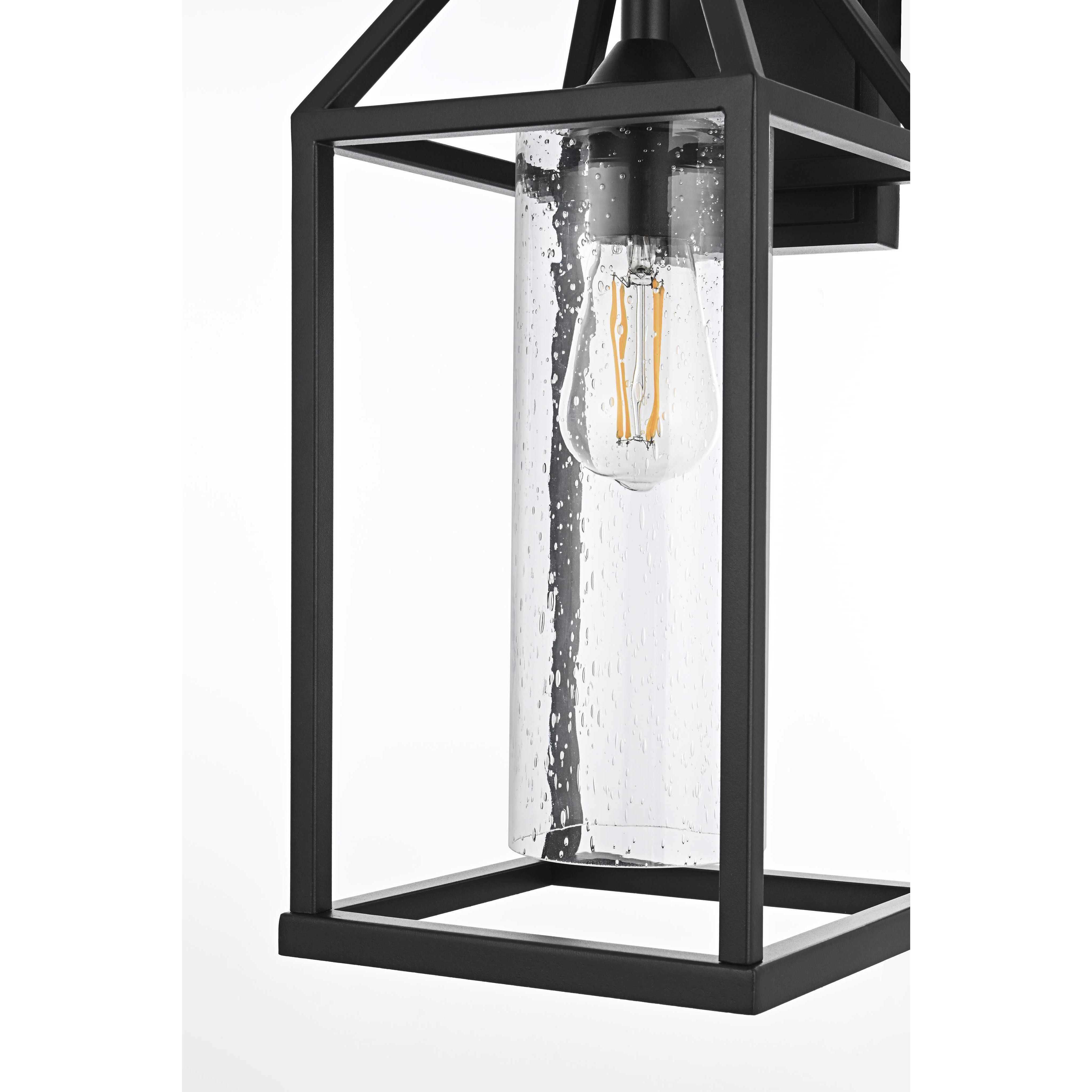 Zora 1 Light 19 inch Black Outdoor Wall Sconce
