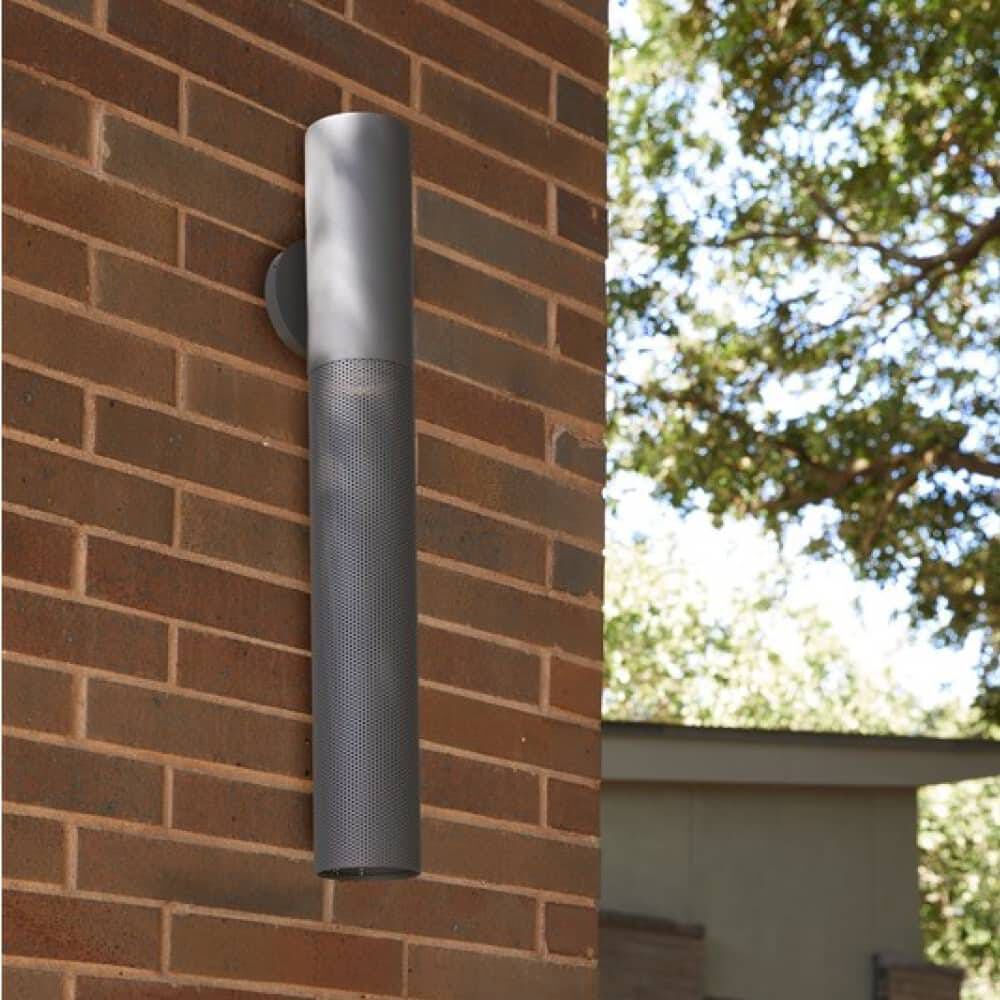 Punch 1 Light 30 inch Marine Grade Aged Graphite Outdoor Sconce, Large