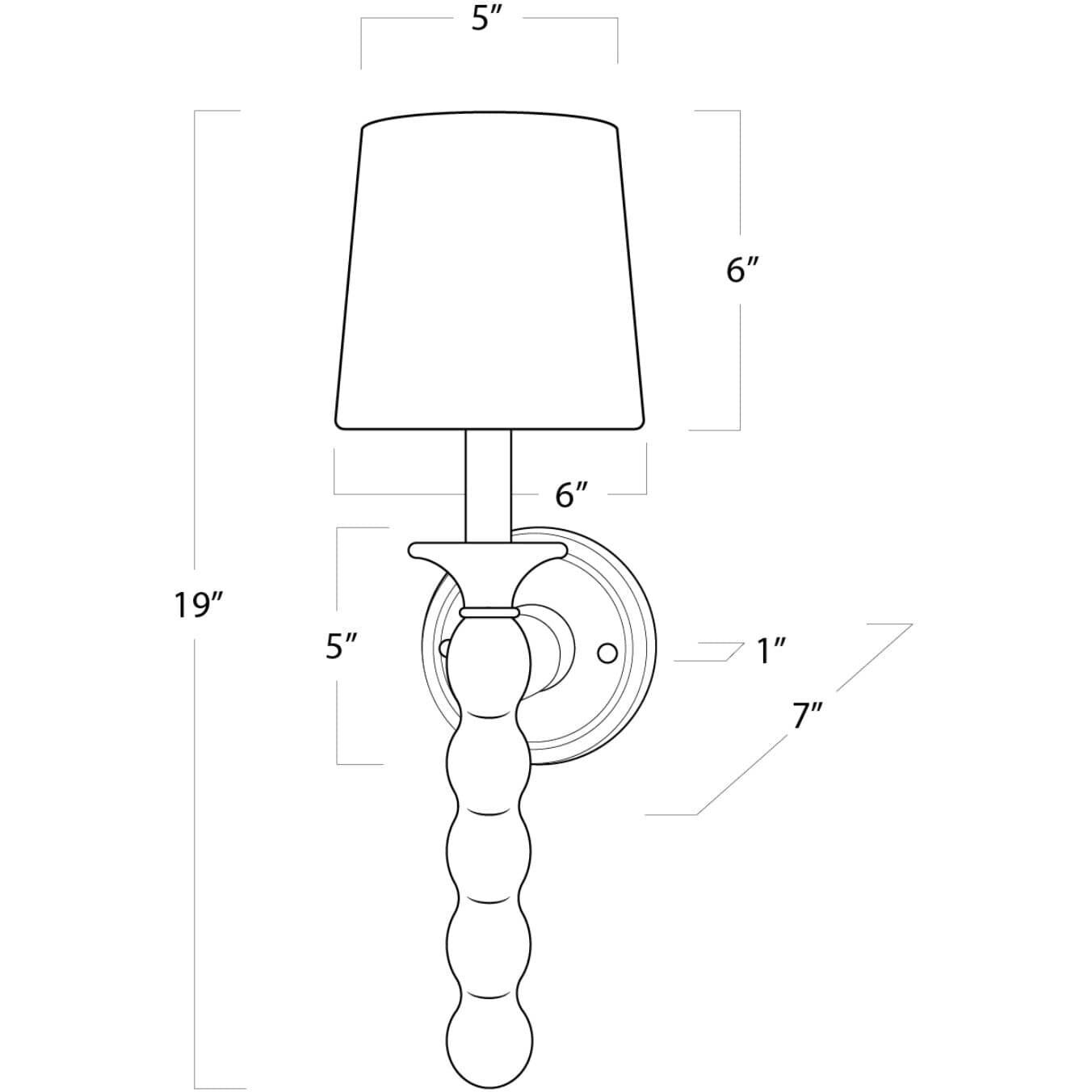 Perennial Wall Sconce Wall Light in Natural