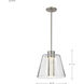 Aura LED 12 inch Brushed Nickel Pendant Ceiling Light