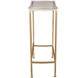 Acrylic 30.3 inch Gold and Clear Counter Stool