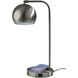 Emery 19 inch 60 watt Brushed Steel Supercharger Desk Lamp Portable Light