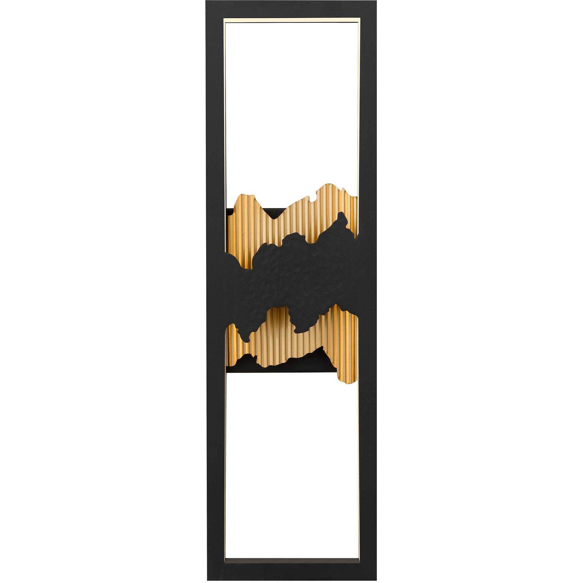 Sunrize LED 22 inch Sand Black Outdoor Wall Sconce