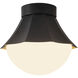 Alora Mood Shelton 1 Light 11.38 inch Matte Black Semi-Flush Mount Ceiling Light
