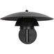 Caprese 1 Light 10 inch Matte Black Sconce Wall Light