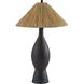 Maren 28 inch 100.00 watt Black Rough Finished Ceramic Table Lamp Portable Light