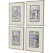 La Ville Multi and Blue and Neutral and Brown Framed Art, The Studio