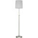 Thomas O'Brien Bryant 44.25 inch 4.6 watt Polished Nickel Adjustable Cordless Floor Lamp Portable Light