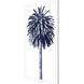 Palm Tree Blue Blue and White Framed Art