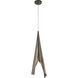 Kelly Wearstler Piel LED 8 inch Pewter Wrapped Pendant Ceiling Light, Medium
