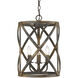 Alcott Pendant Ceiling Light in Antique Ivory, Caged