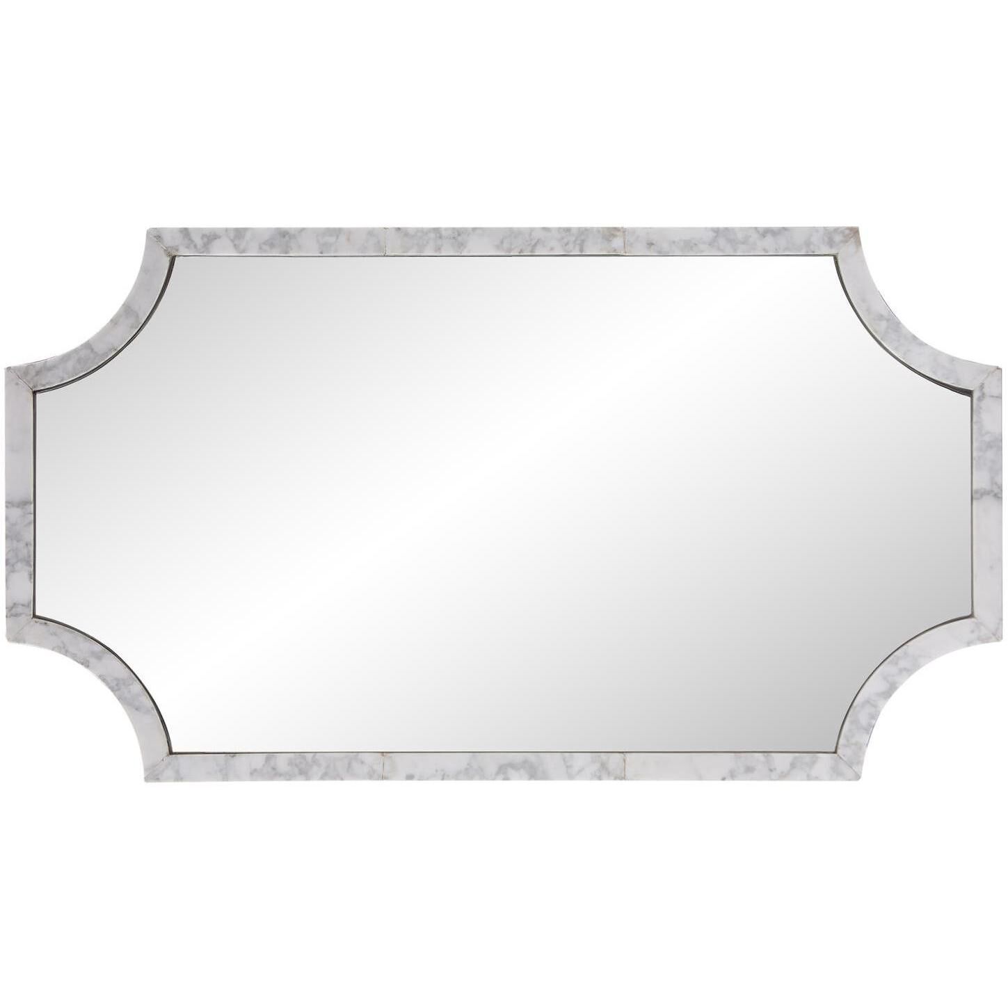 Makrana 36 X 20 inch White/Gray Mirror