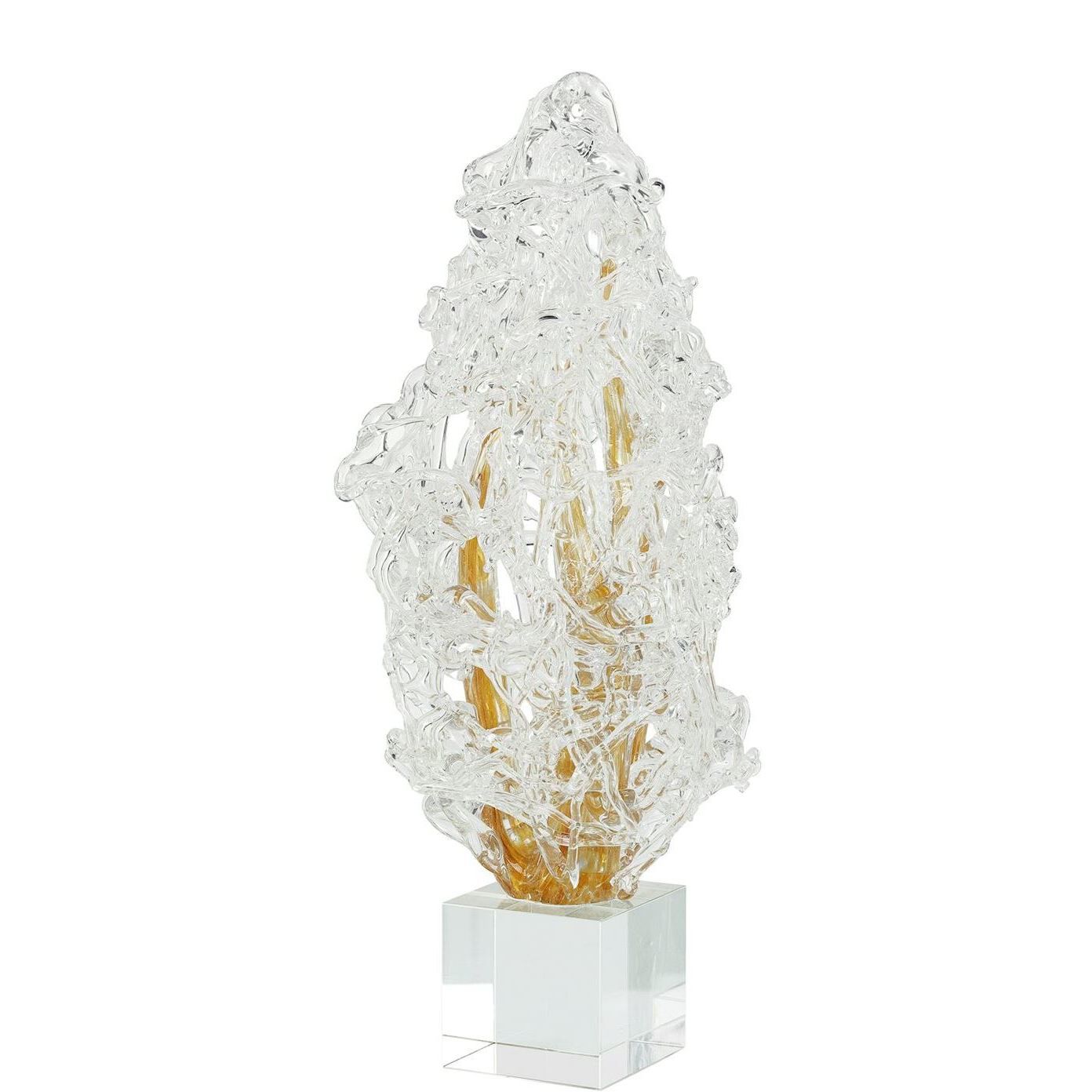 Frozen Flame 23.5 X 9.5 inch Sculpture, Large