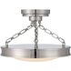 Cameron 1 Light 16.5 inch Polished Nickel Semi-Flush Mount Ceiling Light