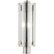 Sheridan 3 Light 22 inch Brushed Nickel Outdoor Post Top Lantern