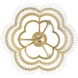 Azura 3 Light 20 inch Heirloom Brass Semi-Flush Ceiling Light