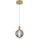 Palmas 1 Light 6 inch Gold Mini Pendant Ceiling Light