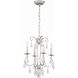 Ashton 4 Light 16 inch Olde Silver Mini Chandelier Ceiling Light in Clear Swarovski Strass