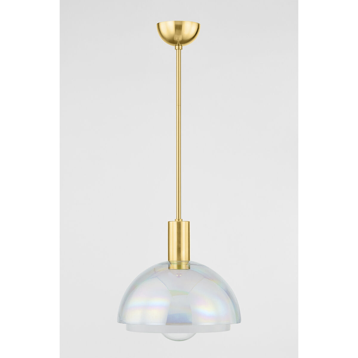 Modena 1 Light 13 inch Aged Brass Pendant Ceiling Light