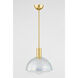Modena 1 Light 13 inch Aged Brass Pendant Ceiling Light