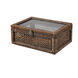 Bowman 13.5 X 9.5 inch Rich Brown with Clear and Aged Bronze Box, Set of 2