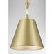 Baratti 1 Light 12 inch Soft Brass Pendant Ceiling Light