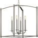Winslett 4 Light 19.63 inch Brushed Nickel Foyer Pendant Ceiling Light