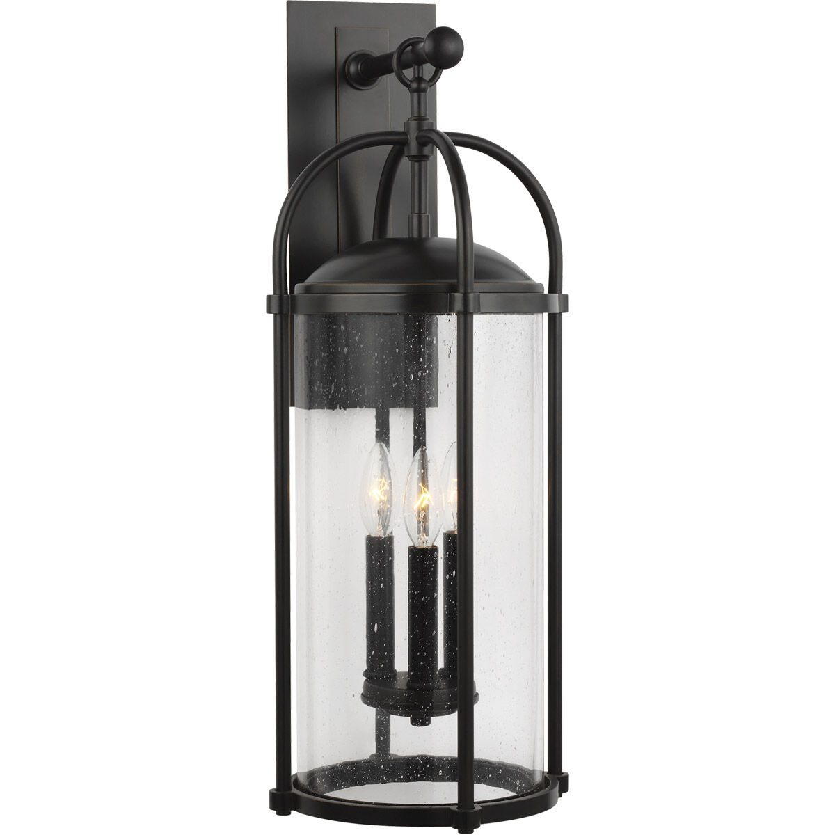 Glencoe Way 24.75 inch Espresso Outdoor Wall Lantern