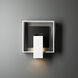 Shadow Box 1 Light 11.7 inch Coastal White and Coastal Black Outdoor Sconce, Medium