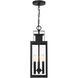 Ascott 3 Light 6.5 inch Black Outdoor Hanging Lantern