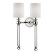 Gordon 2 Light 13.75 inch Polished Nickel Wall Sconce Wall Light