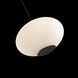 Illusion 1 Light 16 inch Black Pendant Ceiling Light in 3500K