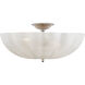 AERIN Rosehill 4 Light 21 inch Polished Nickel Semi-Flush Mount Ceiling Light, Large