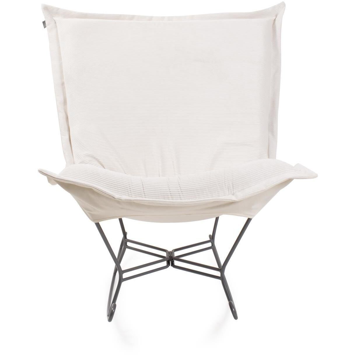 Pana 40 inch Natural Puff Rocker Ottoman