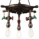 Manor 3 Light 22 inch Speckled copper Down Chandelier Ceiling Light
