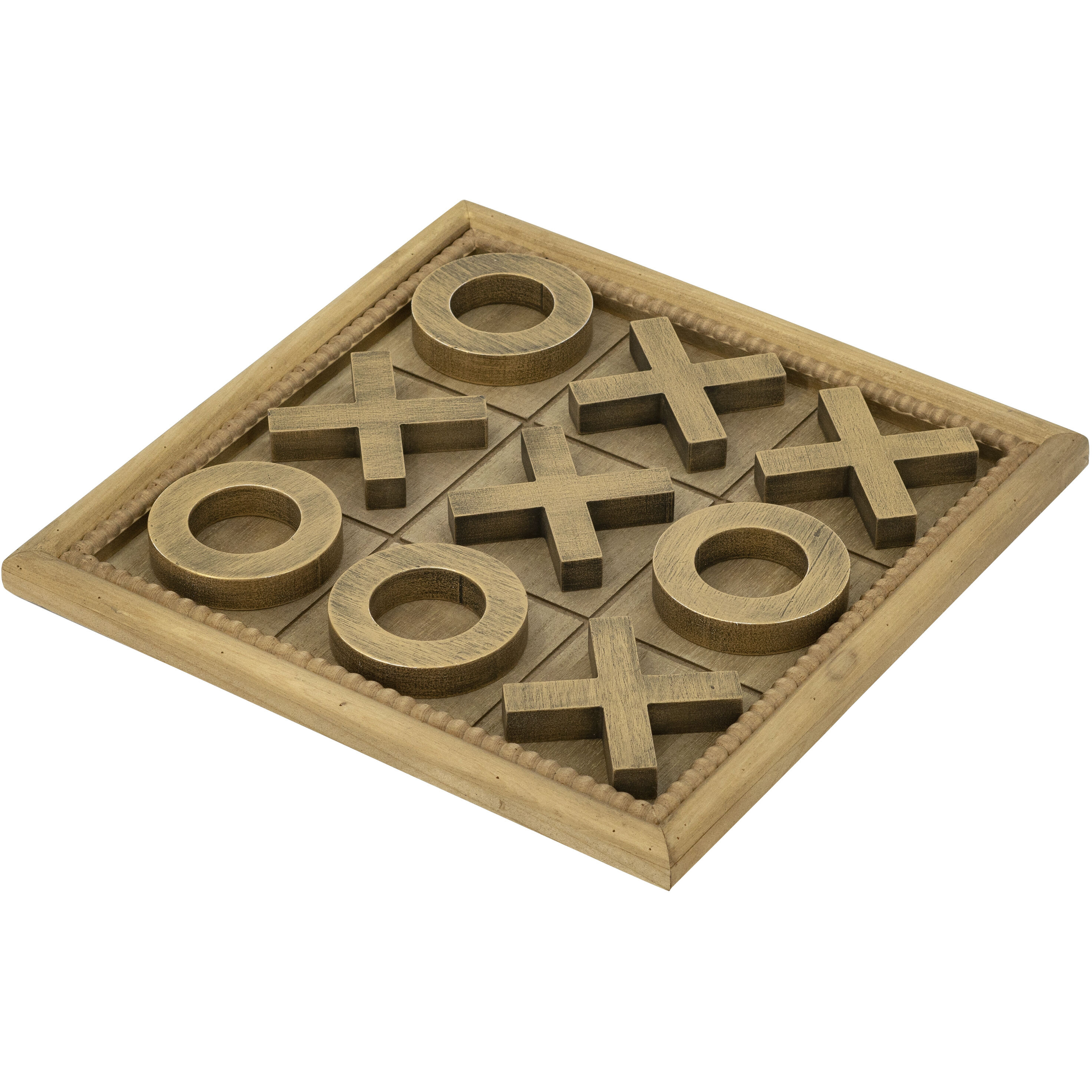 Anita Brown and Gold Tic-Tac-Toe Set