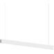 Lithe 1 Light 48 inch Textured White Pendant Ceiling Light