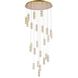 Polaris 25 Light 42 inch Gold Chandelier Ceiling Light