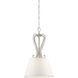 Newport 1 Light 13.25 inch Coastal Weathered White Pendant Ceiling Light