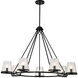 Valentine 40 inch Black Chandelier Ceiling Light