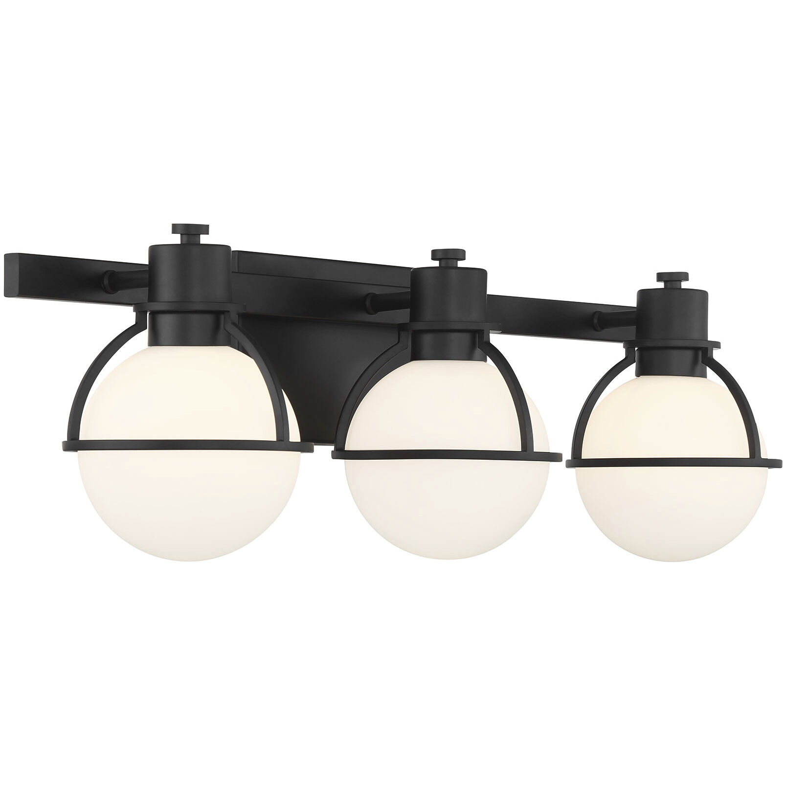 Pierce 3 Light 24 inch Matte Black Bathroom Vanity Light Wall Light