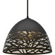 Kiev LED Black Cord Pendant Ceiling Light