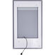 Abigail 49 X 29.5 inch Matte White Mirror, Rectangle
