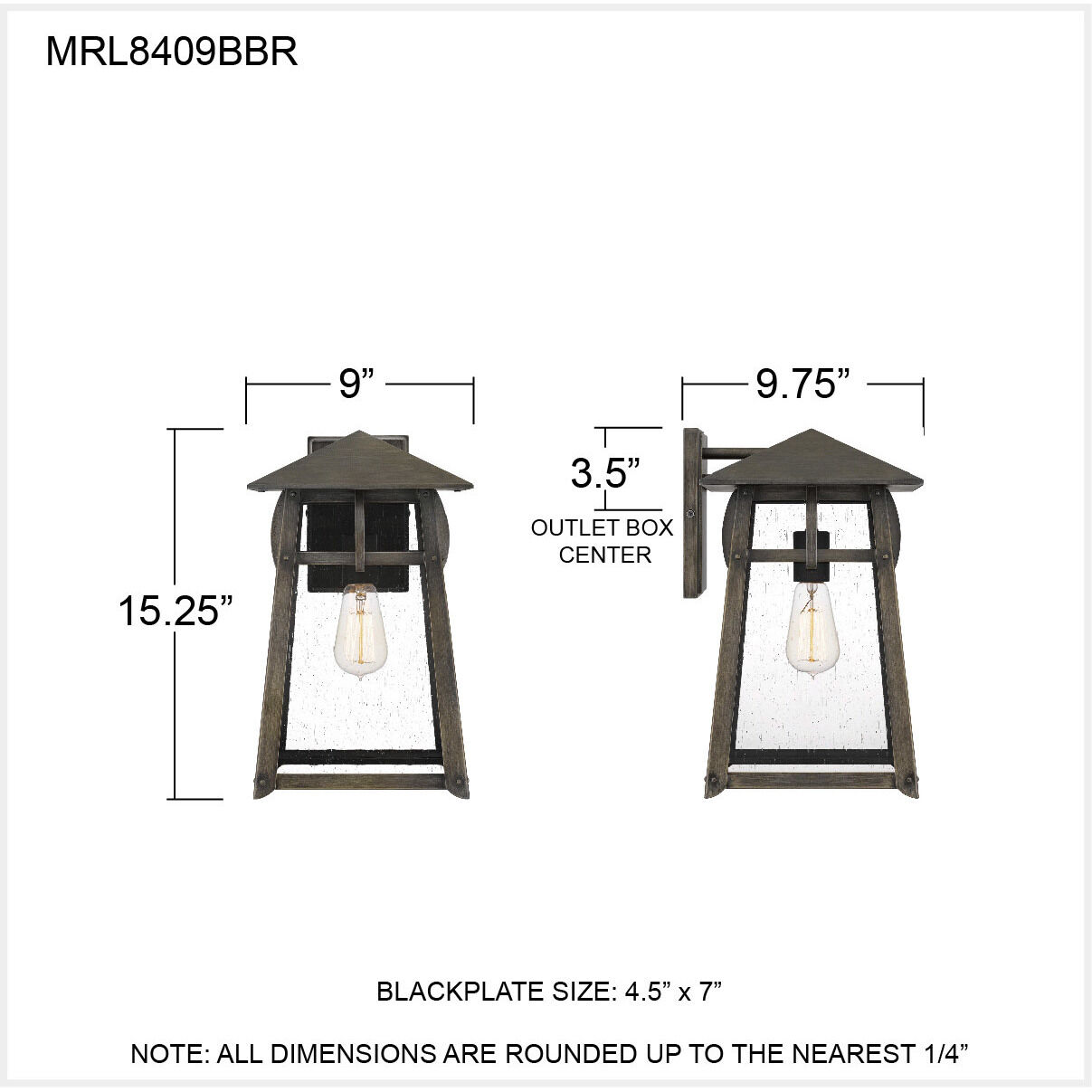 Merle Outdoor Wall Lantern