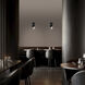Elixir LED 6.8 inch Polished Black Nickel and Black Wall Sconce Wall Light in 4000K